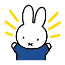 Стикер из набора "miffy"