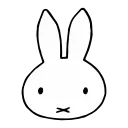 Sticker from the "miffy" sticker pack