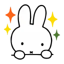 Стикер из набора "miffy"