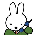 Стикер из набора "miffy"