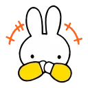 Sticker from the "miffy" sticker pack