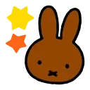 Sticker from the "miffy" sticker pack