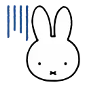 Sticker from the "miffy" sticker pack