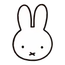 Sticker from the "miffy" sticker pack