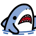 Sticker from the "small shark" sticker pack