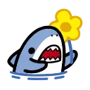 Sticker from the "small shark" sticker pack