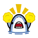 Sticker from the "small shark" sticker pack