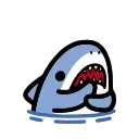 Sticker from the "small shark" sticker pack