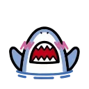 Sticker from the "small shark" sticker pack