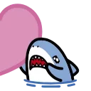 Sticker from the "small shark" sticker pack