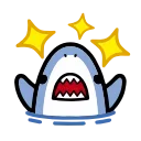 Sticker from the "small shark" sticker pack