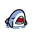 Sticker from the "small shark" sticker pack