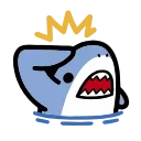 Sticker from the "small shark" sticker pack