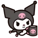 Sticker from the "Kuromi" sticker pack