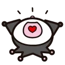 Sticker from the "Kuromi" sticker pack