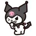 Sticker from the "Kuromi" sticker pack