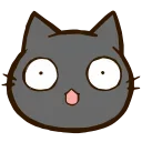 Sticker from the "Black Cat" sticker pack