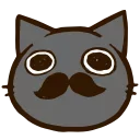 Sticker from the "Black Cat" sticker pack