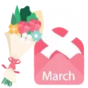 Sticker from the "8 March" sticker pack