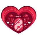 Sticker from the "8 March" sticker pack