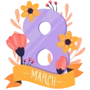 Sticker from the "8 March" sticker pack