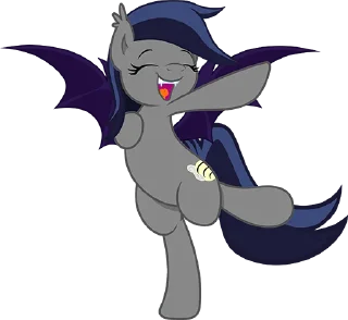 Telegram sticker pack "Batpony Loves SSTO LANTR"