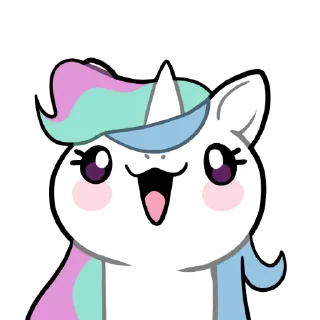 Telegram sticker pack "Derp Celestia"