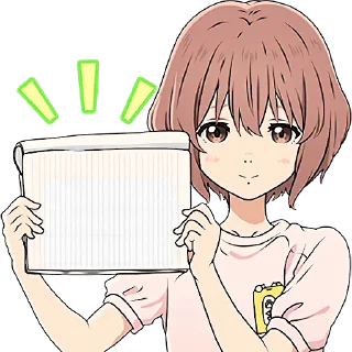 Sticker from the "Kanojo, Okarishimasu 2" sticker pack