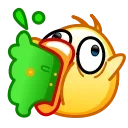 Sticker from the "Chickling" sticker pack