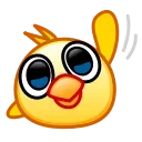 Sticker from the "Chickling" sticker pack