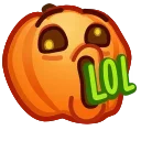 Sticker from the "Meme Pumpkins" sticker pack