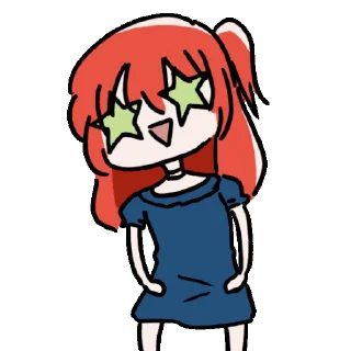 Sticker from the "Bocchi the Rock!" sticker pack