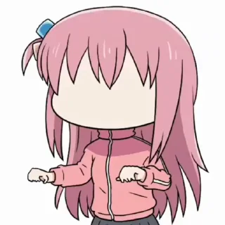 Sticker from the "Bocchi the Rock!" sticker pack