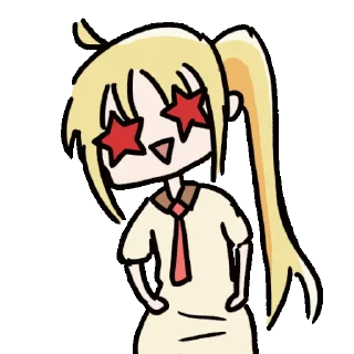 Sticker from the "Bocchi the Rock!" sticker pack