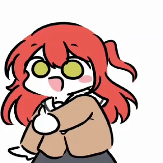 Sticker from the "Bocchi the Rock!" sticker pack