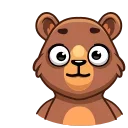 Sticker from the "Boris the Bear" sticker pack