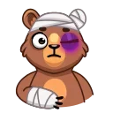 Sticker from the "Boris the Bear" sticker pack