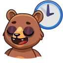 Sticker from the "Boris the Bear" sticker pack