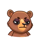 Sticker from the "Boris the Bear" sticker pack