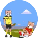 Sticker from the "FIfabetsinu" sticker pack