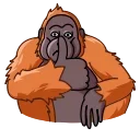 Sticker from the "Orangoutang" sticker pack