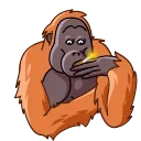 Sticker from the "Orangoutang" sticker pack