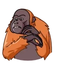 Sticker from the "Orangoutang" sticker pack