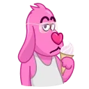 Sticker from the "Lovehound" sticker pack