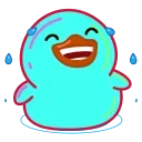 Sticker from the "Rainbow Duck" sticker pack