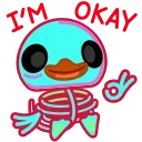 Sticker from the "Rainbow Duck" sticker pack