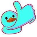 Sticker from the "Rainbow Duck" sticker pack