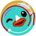 Sticker from the "Rainbow Duck" sticker pack