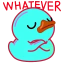 Sticker from the "Rainbow Duck" sticker pack