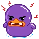 Sticker from the "Purple Duck" sticker pack